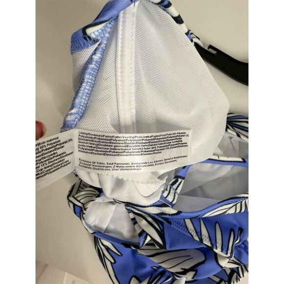 Freya Women's Floral Underwire One Piece Swimsuit Blue Size 36DD - Picture 11 of 12